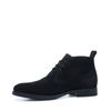 Hohe schwarze Schnürschuhe aus Wildleder