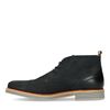 Schwarze Schnürboots aus Veloursleder