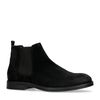 Schwarze Chelsea Boots aus Veloursleder
