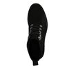 Schwarze Schnürboots aus Veloursleder