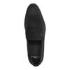 Schwarze Penny Loafer aus Veloursleder