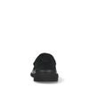Schwarze Veloursleder-Loafer mit chunky Sohle
