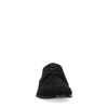 Schwarze Veloursleder-Schnürschuhe