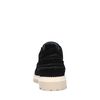 Schwarze Veloursleder-Schnürschuhe