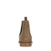 Taupefarbene Chelsea Boots aus Veloursleder