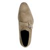 Dunkelgrüne Schnallenschuhe aus Veloursleder