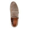 Taupefarbene Monk-Sneaker aus Veloursleder