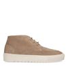 Taupefarbene Veloursleder-Sneaker
