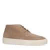 Taupefarbene Veloursleder-Sneaker