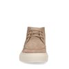 Taupefarbene Veloursleder-Sneaker