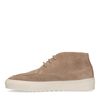 Taupefarbene Veloursleder-Sneaker