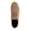 Taupefarbene Veloursleder-Sneaker