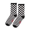 Chaussettes à carreaux noirs et blancs