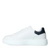 Baskets en cuir avec détail - blanc
