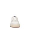 Baskets basses en cuir avec semelle brune - blanc