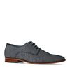 Chaussures à lacets en cuir avec motif - bleu