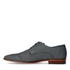 Chaussures à lacets en cuir avec motif - bleu