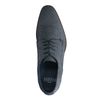 Chaussures à lacets en cuir avec motif - bleu