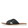 Tongs en cuir - bleu foncé