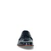 Chaussures à lacets en cuir avec imprimé - bleu foncé