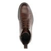 Boots à lacets en cuir - marron foncé