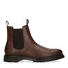 Chelsea boots en cuir - marron