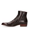 Boots basses en cuir - marron foncé