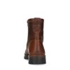Boots en cuir avec fausse fourrure - marron