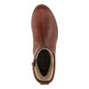 Boots en cuir avec fausse fourrure - marron