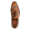 Chaussures à lacets en cuir avec imprimé fleuri - marron
