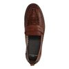 Slip-on tressées en cuir - marron