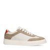 Baskets avec détails en daim - beige