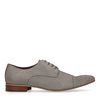 Chaussures à lacets en cuir avec motif - gris