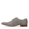 Chaussures à lacets en cuir avec motif - gris