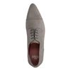 Chaussures à lacets en cuir avec motif - gris