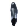 Chelsea boots en cuir avec bout pointu - noir