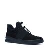 Baskets en cuir montantes avec bande - noir