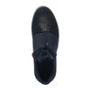 Baskets en cuir montantes avec bande - noir