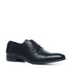 Chaussures à lacets en cuir - noir
