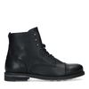 Boots à lacets en cuir - noir