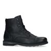 Boots à lacets en cuir - noir