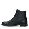 Boots à lacets en cuir - noir