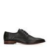 Chaussures à lacets en cuir - noir