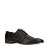 Chaussures à lacets en cuir - noir