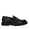 Mocassins synthétique avec détails - noir