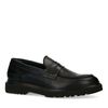 Mocassins synthétique avec détails - noir