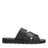 Claquettes en cuir - noir