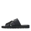 Claquettes en cuir - noir