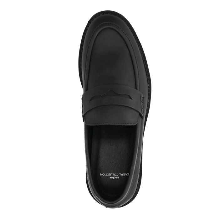 Penny loafers mats - noir