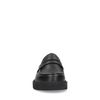 Mocassins en cuir avec grosse semelle - noir